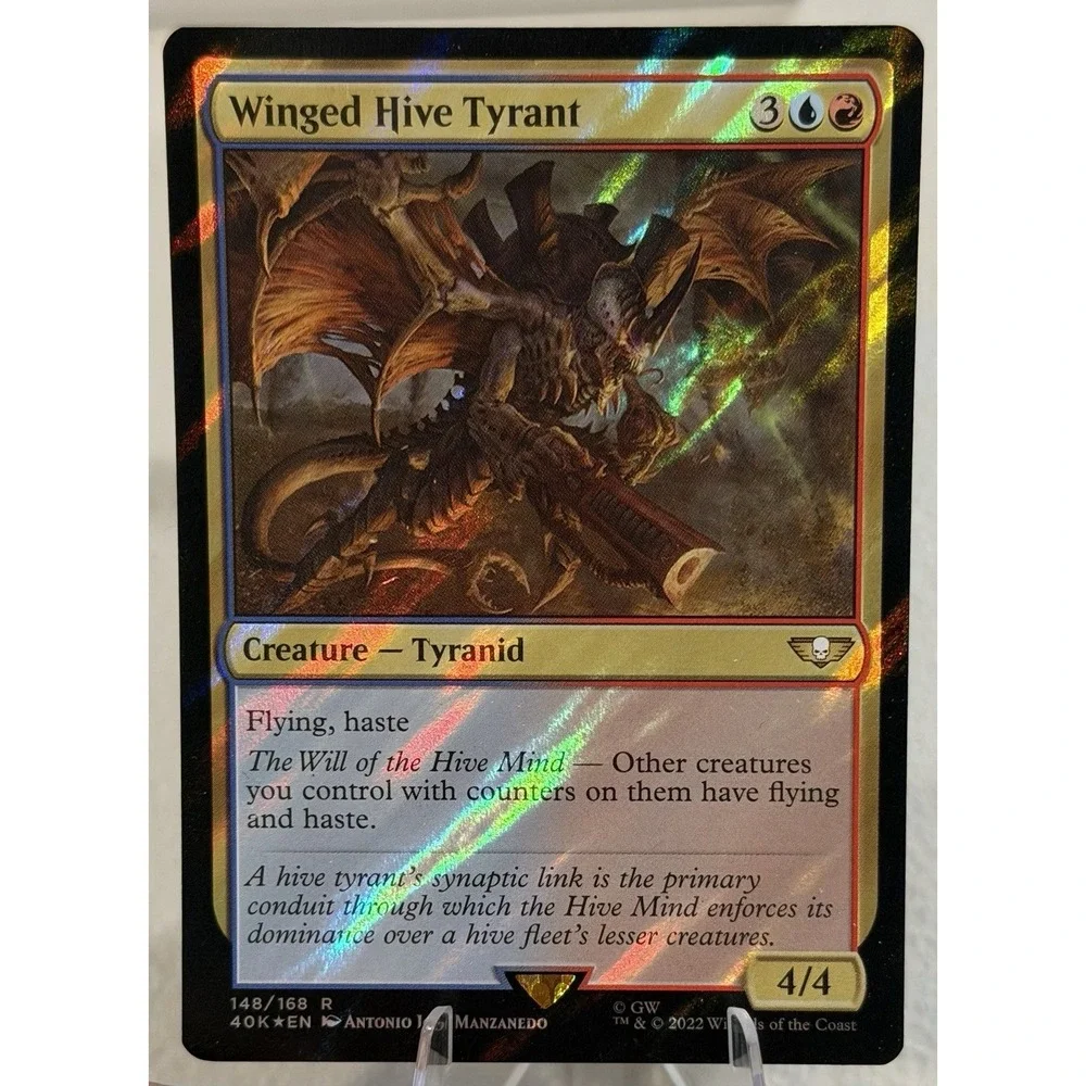 MTG Surge Foil Winged Hive Tyrant #148 Warhammer 40000 Magic Gathering